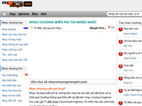 'nhacchuongmienphi.com' screenshot