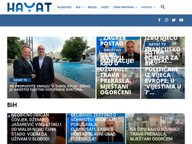 'hayat.ba' screenshot