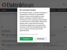 'elektrikforum.de' screenshot