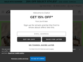 'clarks.com' screenshot