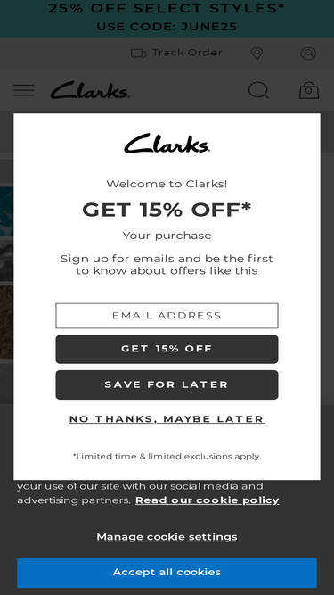 Clarks outlet discount code hot sale 2019