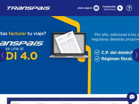 'transpais.com.mx' screenshot