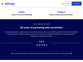 'editage.com' screenshot