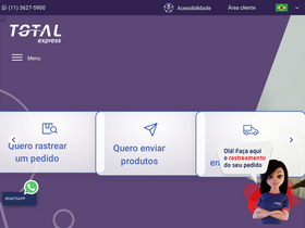 'totalexpress.com.br' screenshot
