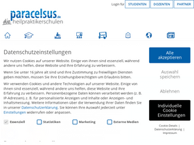 'paracelsus.de' screenshot