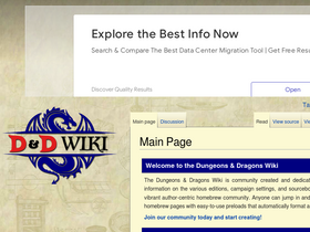 'dnd-wiki.org' screenshot