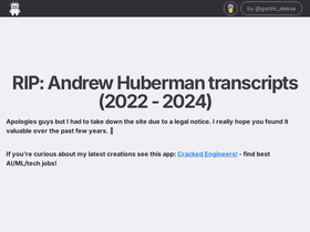 hubermantranscripts.com