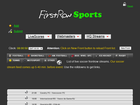 'frontsrowsport.eu' screenshot