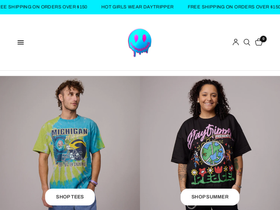 daytrippercustomapparel.com homepage screenshot