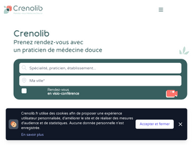 'crenolib.fr' screenshot