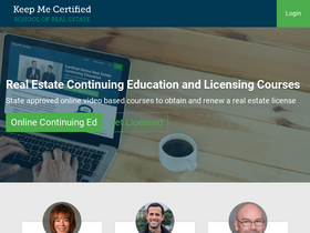 'keepmecertified.com' screenshot