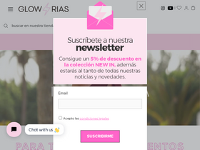 'glowrias.com' screenshot