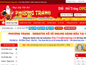 'vesophuongtrang.com' screenshot