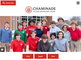 'chaminade-stl.org' screenshot