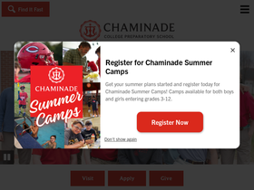'chaminade-stl.org' screenshot