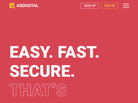 'aqdigital.exchange' screenshot