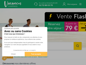 'vacances-campings.fr' screenshot