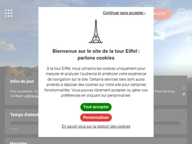 'toureiffel.paris' screenshot