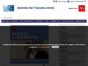 'uslcentro.toscana.it' screenshot