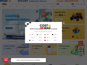 'costway.ca' screenshot