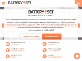 'batteryset.com' screenshot