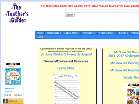 'theteachersguide.com' screenshot