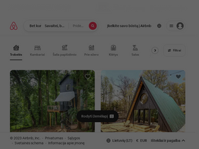 'airbnb.lt' screenshot