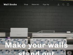 wallsnobs.com homepage screenshot