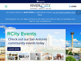 'rivercityfcu.org' screenshot