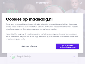 'maandag.nl' screenshot