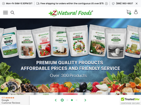 'znaturalfoods.com' screenshot