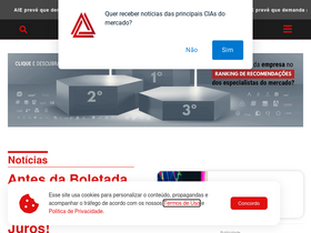 'acionista.com.br' screenshot
