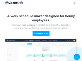 'zoomshift.com' screenshot