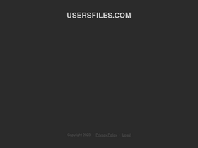'usersfiles.com' screenshot