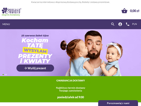 'e-kwiaty.pl' screenshot