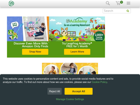'leapfrog.com' screenshot