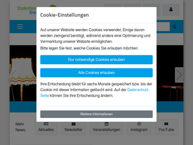 'studentenwerk-dresden.de' screenshot