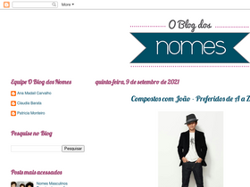'oblogdosnomes.blogspot.com' screenshot