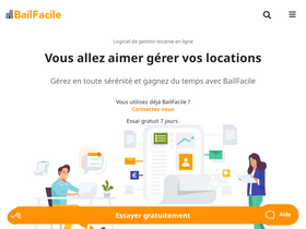 'bailfacile.fr' screenshot