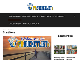 'pabucketlist.com' screenshot