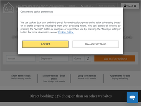 'apartmentbarcelona.com' screenshot
