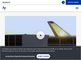 'academyadmissions.com' screenshot