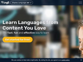 'lingq.com' screenshot