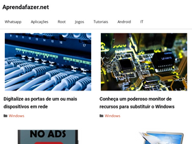 'aprendafazer.net' screenshot