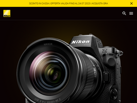 'nikon.it' screenshot