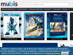 'mubis.es' screenshot