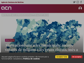 'acn.cat' screenshot