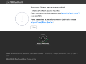 'tjms.jus.br' screenshot