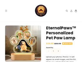 Eternal Paws website screenshot