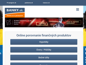 'banky.sk' screenshot